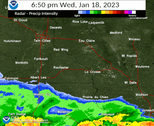 radar from 7 am to 1 am