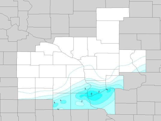 Map of January 20 2006 snowfall