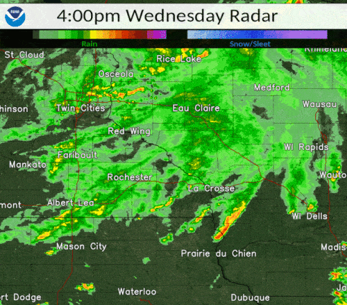 Early evening radar loop