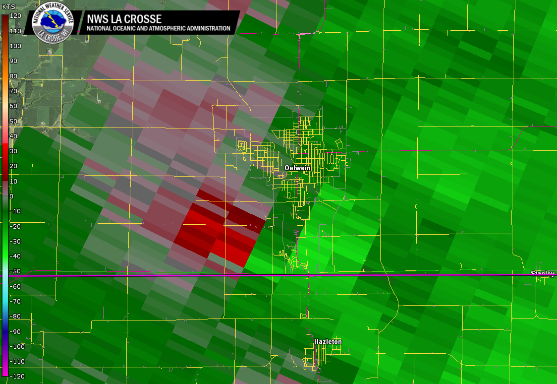 Tornadic circulation