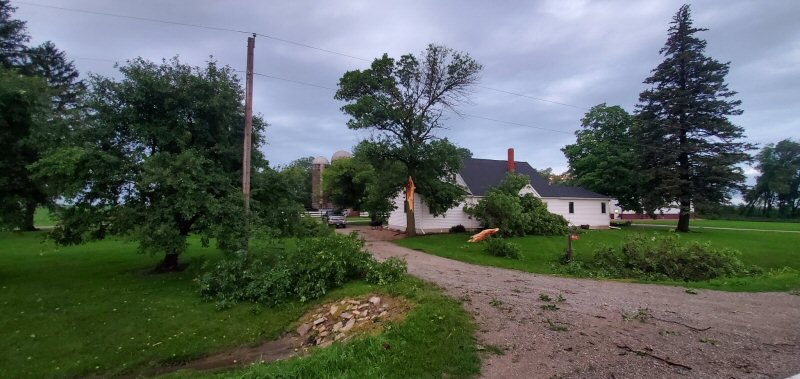 Rudd IA storm damage