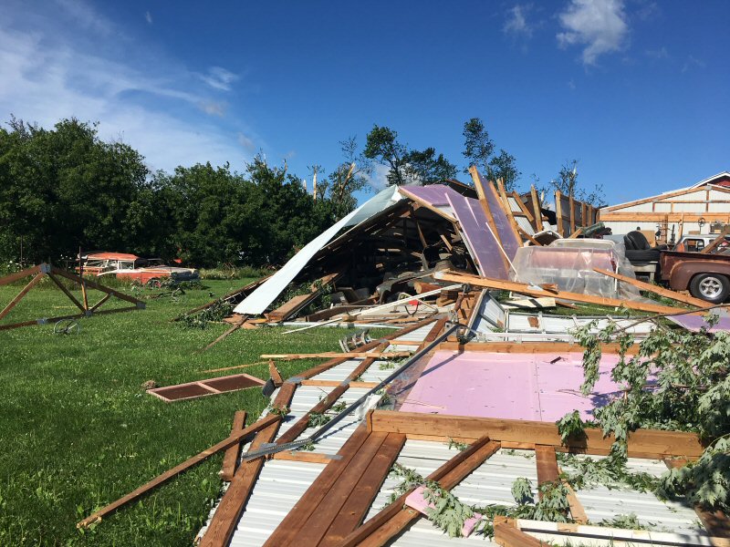 damage near Osseo