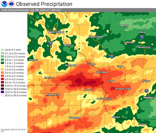 July 2 Rainfall