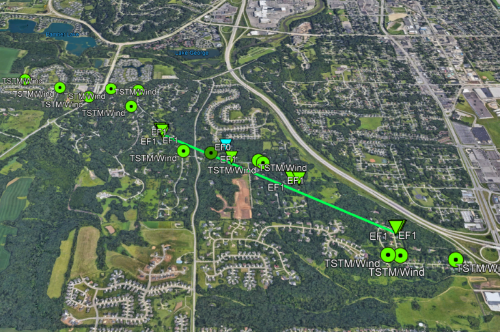 rochester tornado track