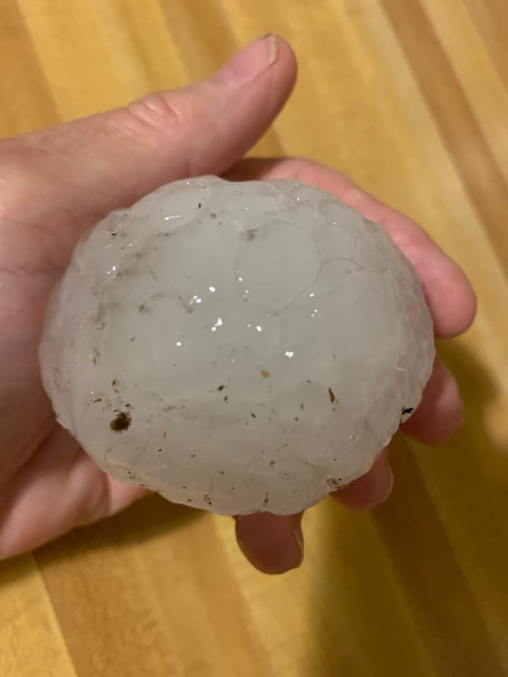 June 17 Storms: Very Large Hail and Heavy Rain