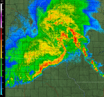 radar image from 1210 a.m. June 27 2010