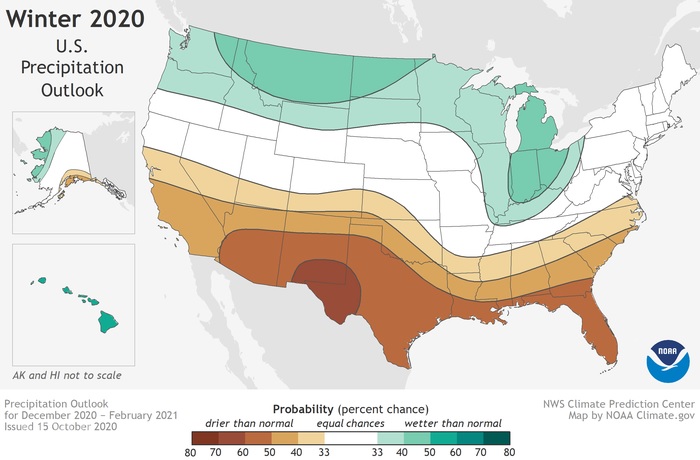 2020-21 CPC Winter U.S. Precipitation Outlook