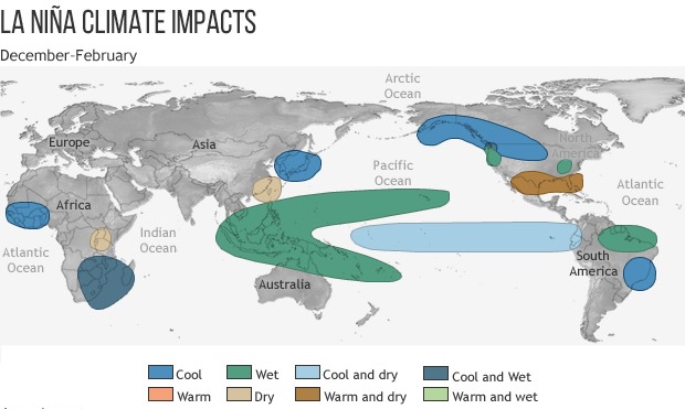 La Nina Global Winter Impacts (DJF)
