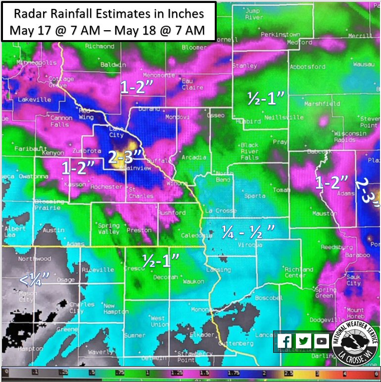 May 17-18, 2020 rainfall