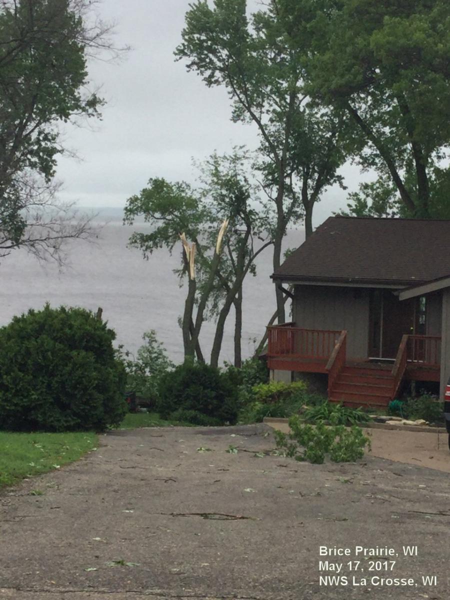 Damage in Brice Prairie, WI