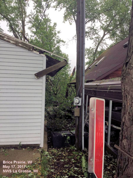 Damage in Brice Prairie, WI