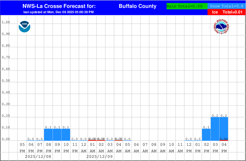 Hourly Precipitation Graphs