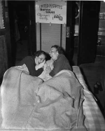 Women in temporary shelter during blizzard Source: Minneapolis Star Journal