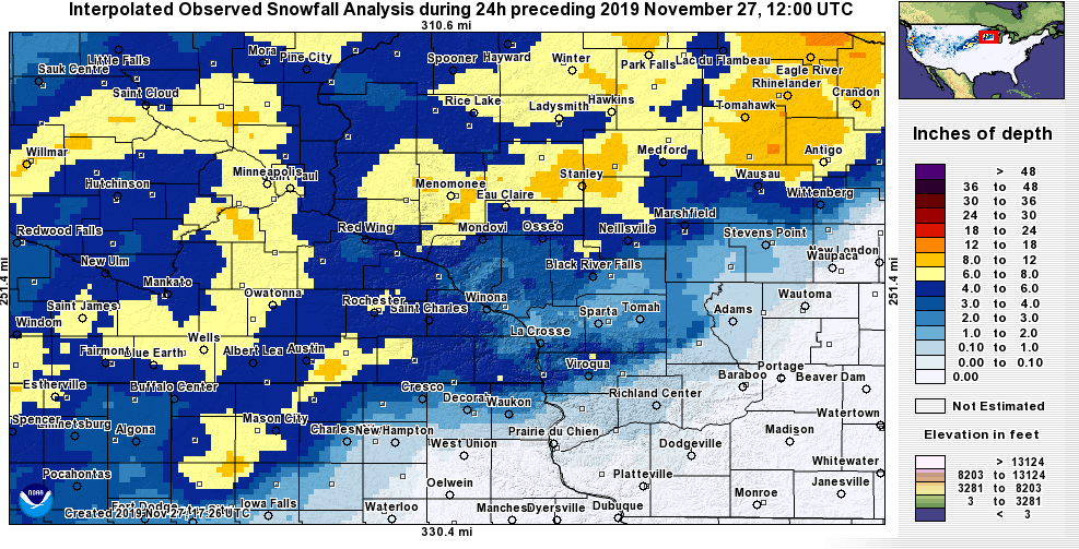 snow amounts