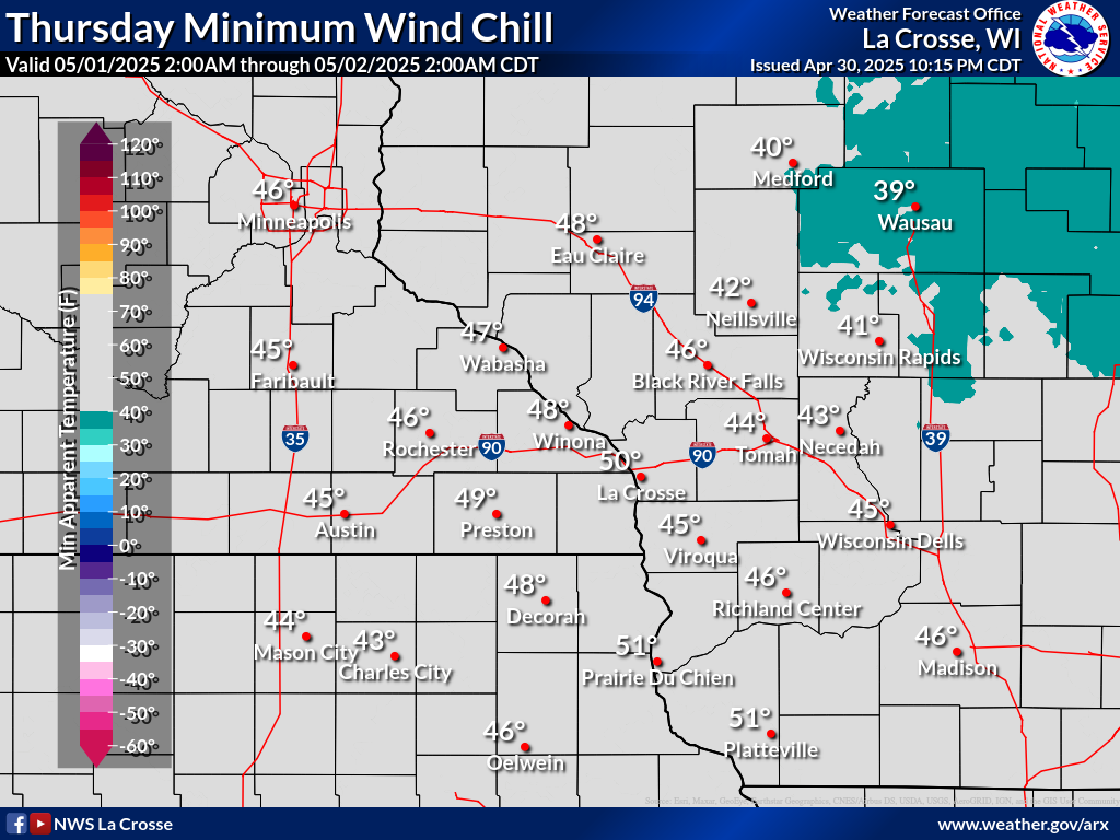 Min wind chill day 1