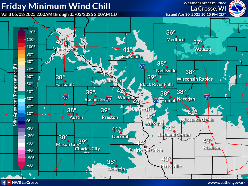 Min wind chill day 2