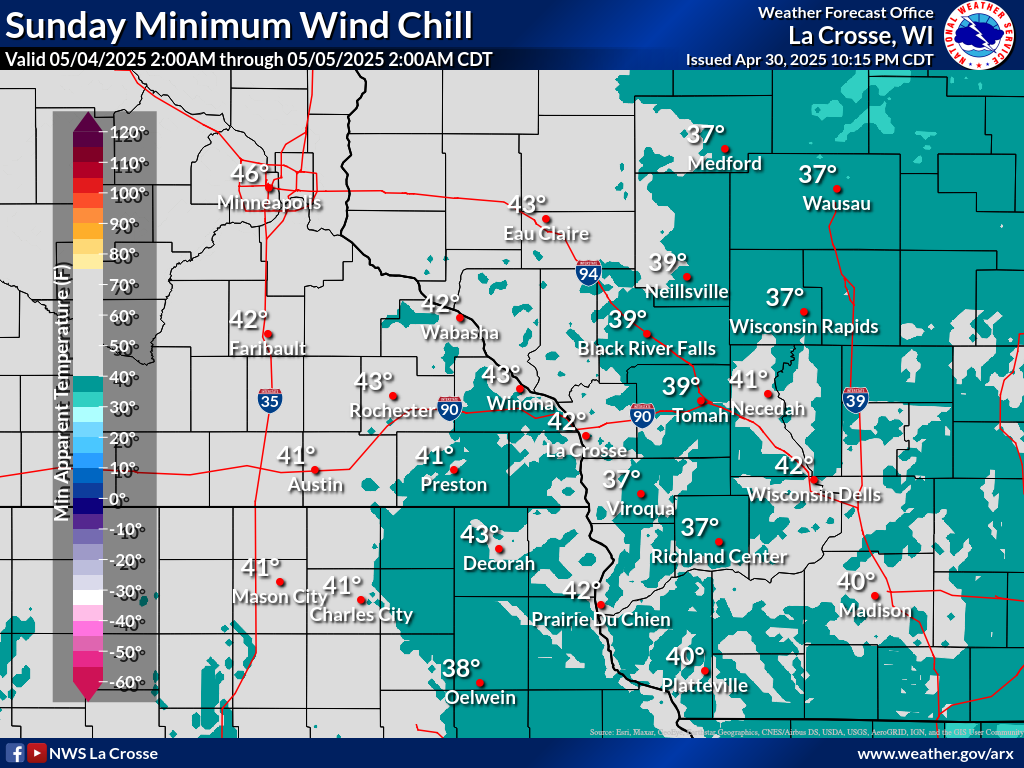 Min Wind chill day 4