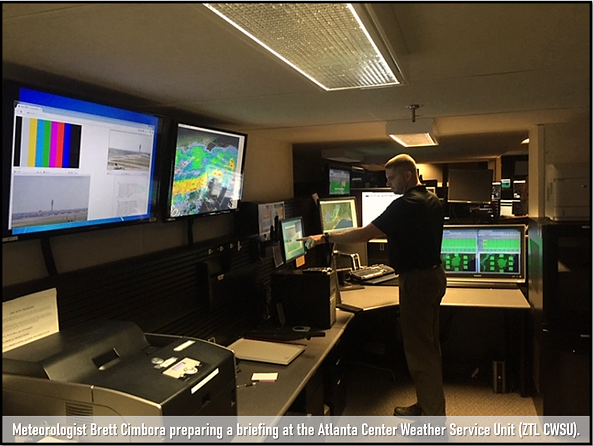 Briefing Preparation at the Atlanta Center Weather Service Unit