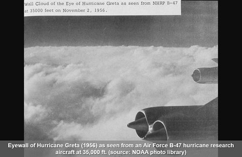 Eyewall of Hurricane Greta