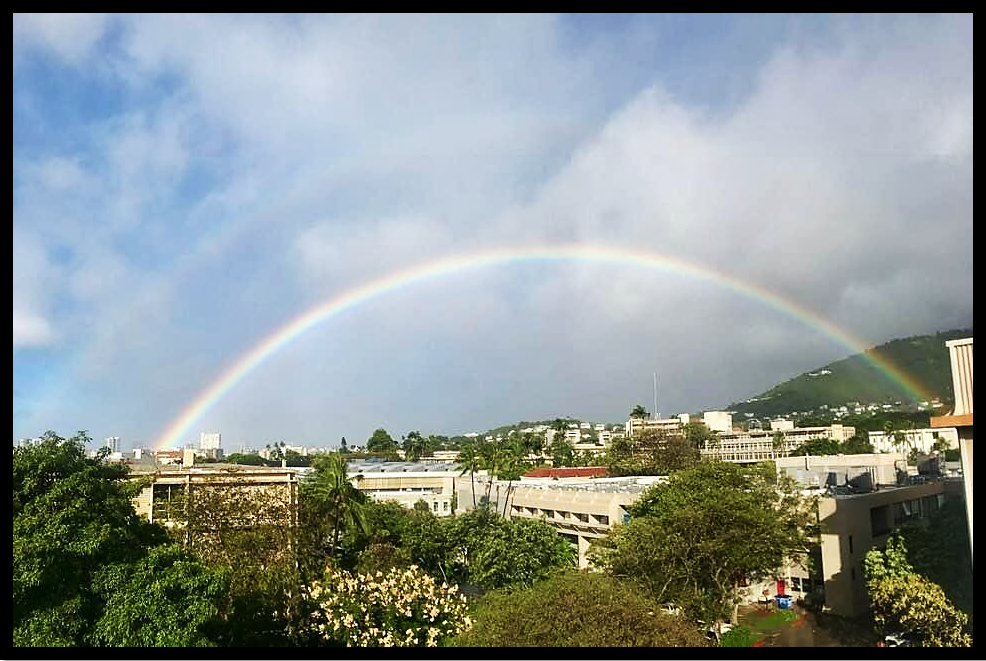 Rainbow over HFO Forecast Office