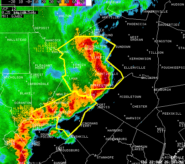 This image/photo is an example of a severe thunderstorm warning polygons.