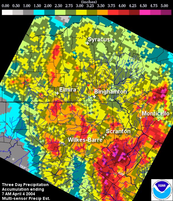 Rainfall map.