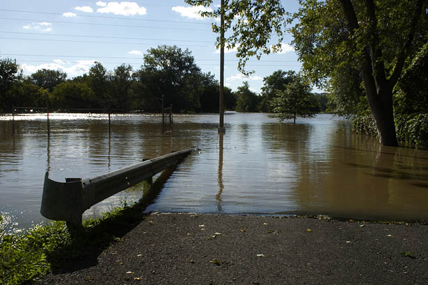 Flooding at Hill Park Binghamton.