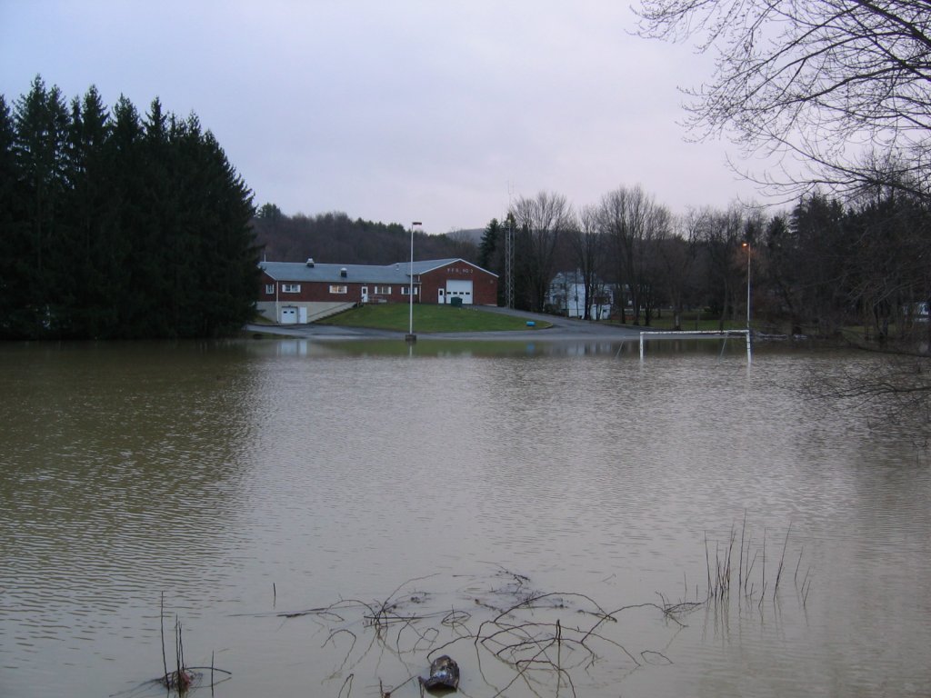 Field flooding near Vestal, NY.