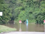 DWG Turn Around area - the water on the road is over 8 feet deep here. The tunnel is flooded.