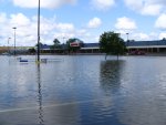 Parking lot at Town Square Plaza in Vestal, NY