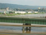 Looking down the Chenango River towards Binghamton, NY.