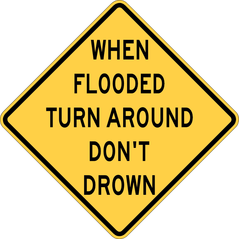 Turn around don't drown