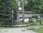 Power pole down Camilus, NY