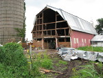 Barn damage.