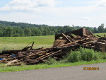 Old barn destroyed.