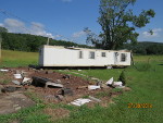Trailer damaged.