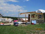 Home damaged.