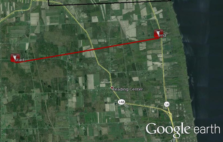Map shows the approximate path of the tornado.