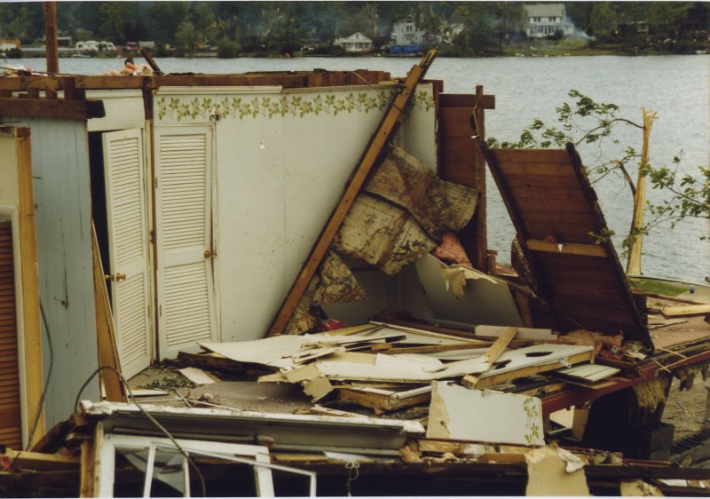 House damage Lake Carey, PA area..