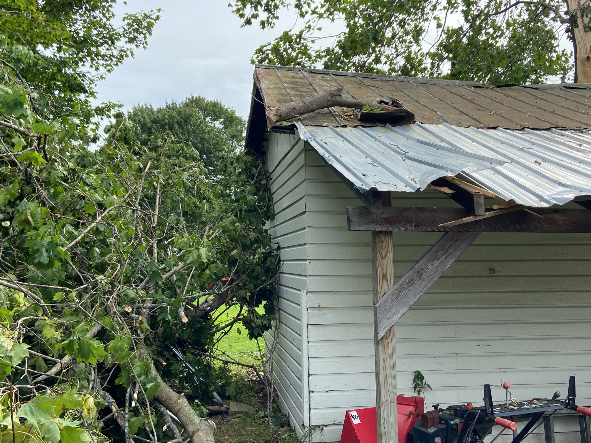 EF1 damage to structure.