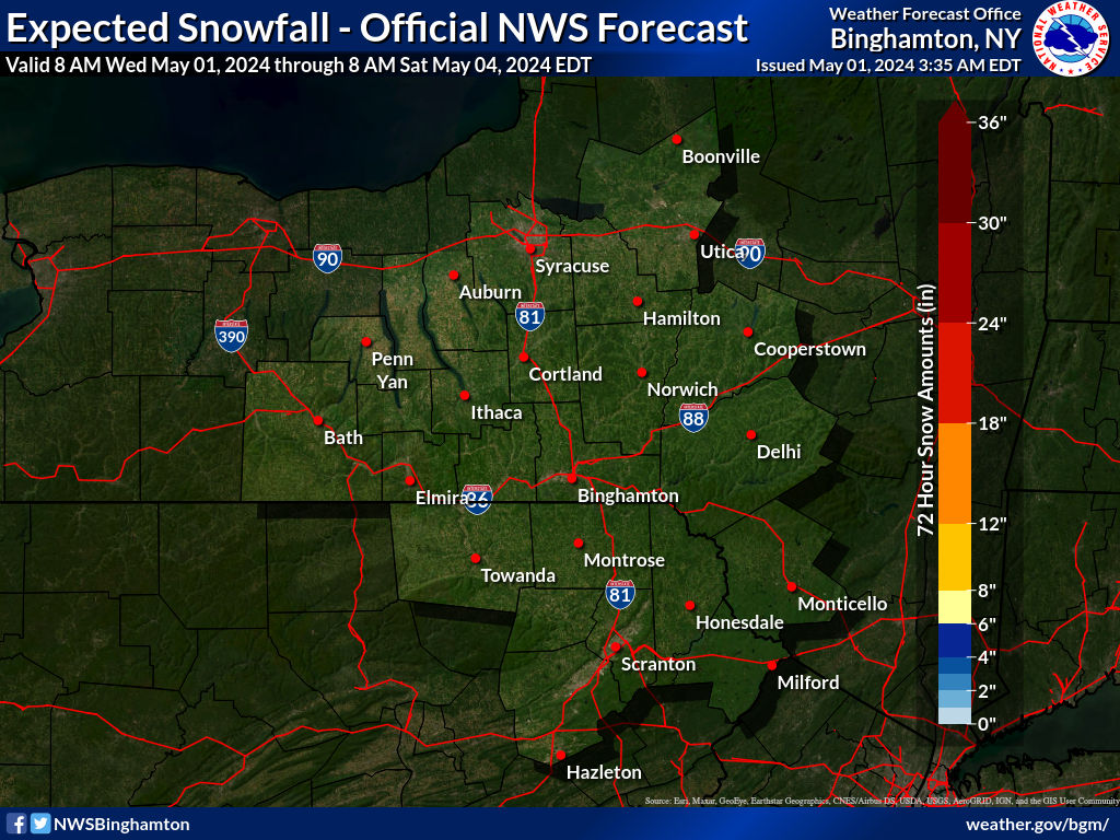  northeastern pennsylvania Storm Total Snow Prediction