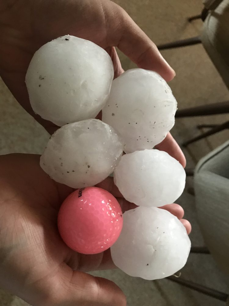 Hail West of Williston - 7/9/2018