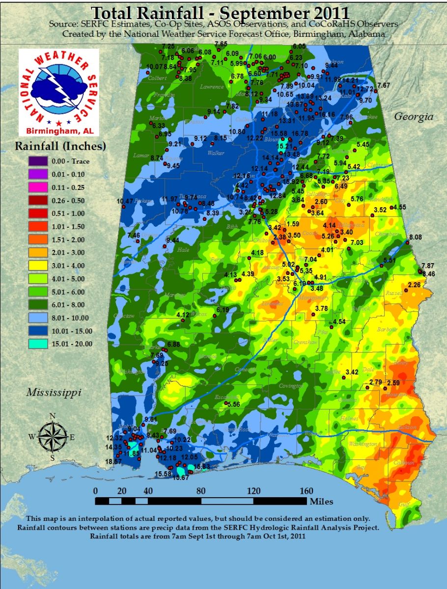 weather rainfall totals