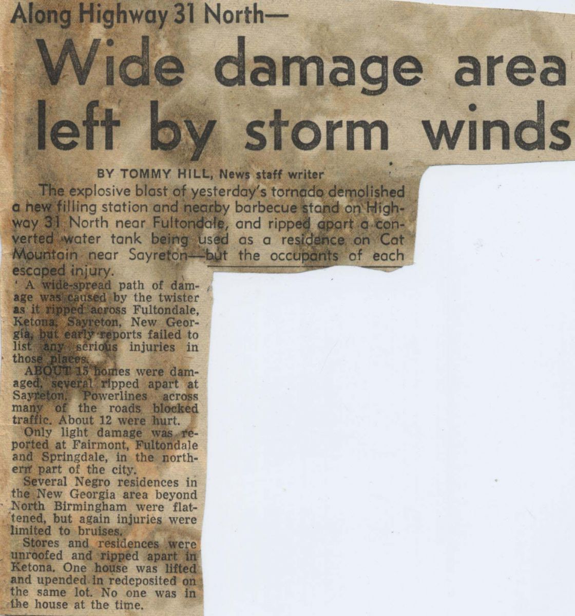 Newspaper Clipping