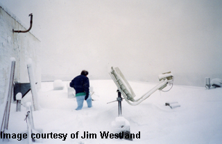 snowfall at old NWS office