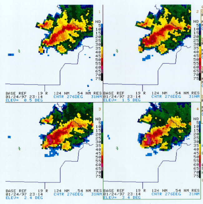 Reflectivity image at 2314 UTC.