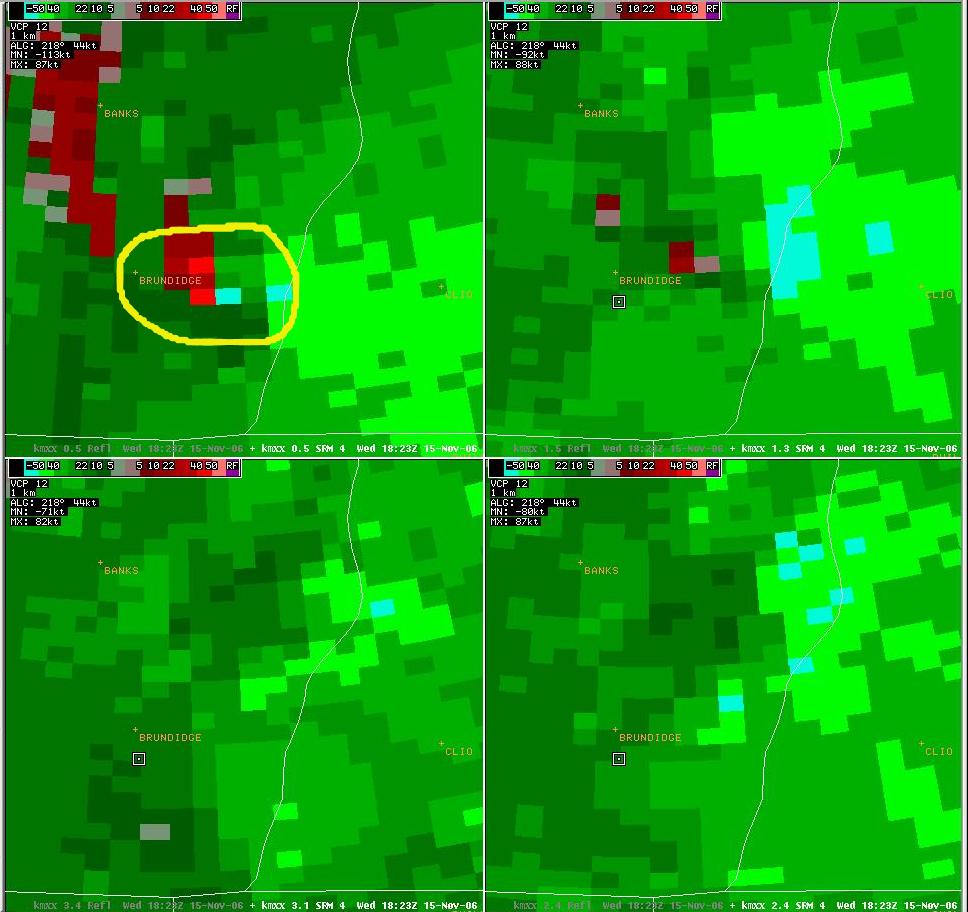 Tornado near Hamilton Crossroads