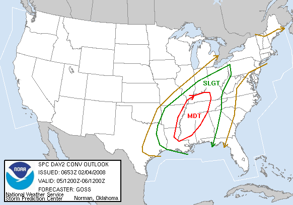 Day 2 Severe Weather Outlook