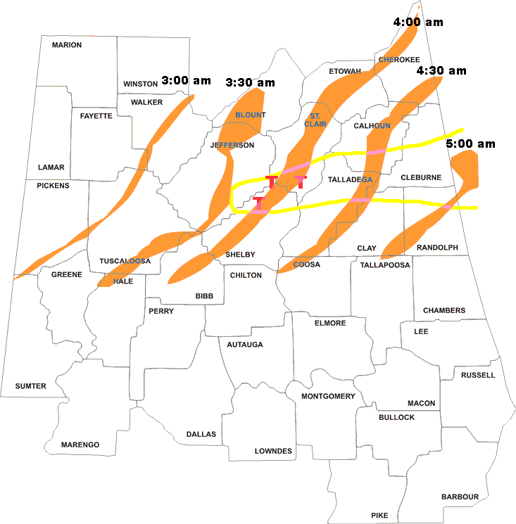 Tornado Damage Path Map