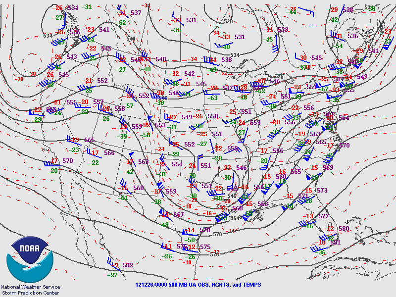 500 mb Dec 25 at 6 pm